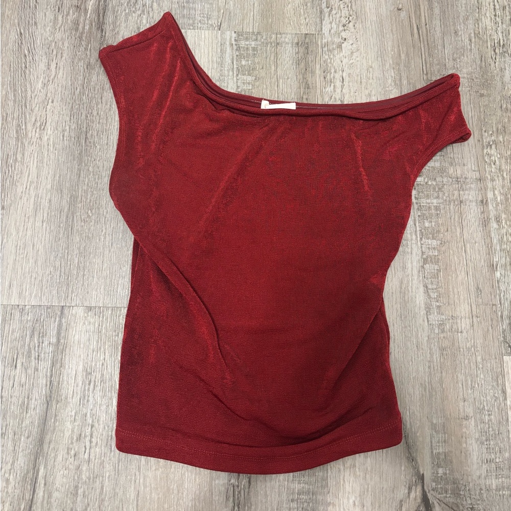 Gianni Bini Off The Shouler Red Women's Blouse - Picture 1 of 3
